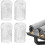 8 Pcs Gutter Guards - Aluminum Gutter Downspout Guard, Expandable Leaf Strainer Gutter Screen Covers Down 12 X 17cm 2