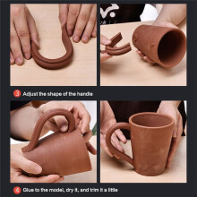 Pottery Tools DIY Clay Tools Pottery Handle Tools Teacups Cups Utensils Handle Sculpture Scraper D Type