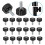 Threaded Knurled Thumbscrew, 20 PCS M4 X 10 mm Mount Bolts Screw  Knobs Grips Black Round Clamping Screw Knobs 2