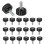 Threaded Knurled Thumbscrew, 20 PCS M4 X 10 mm Mount Bolts Screw  Knobs Grips Black Round Clamping Screw Knobs 1