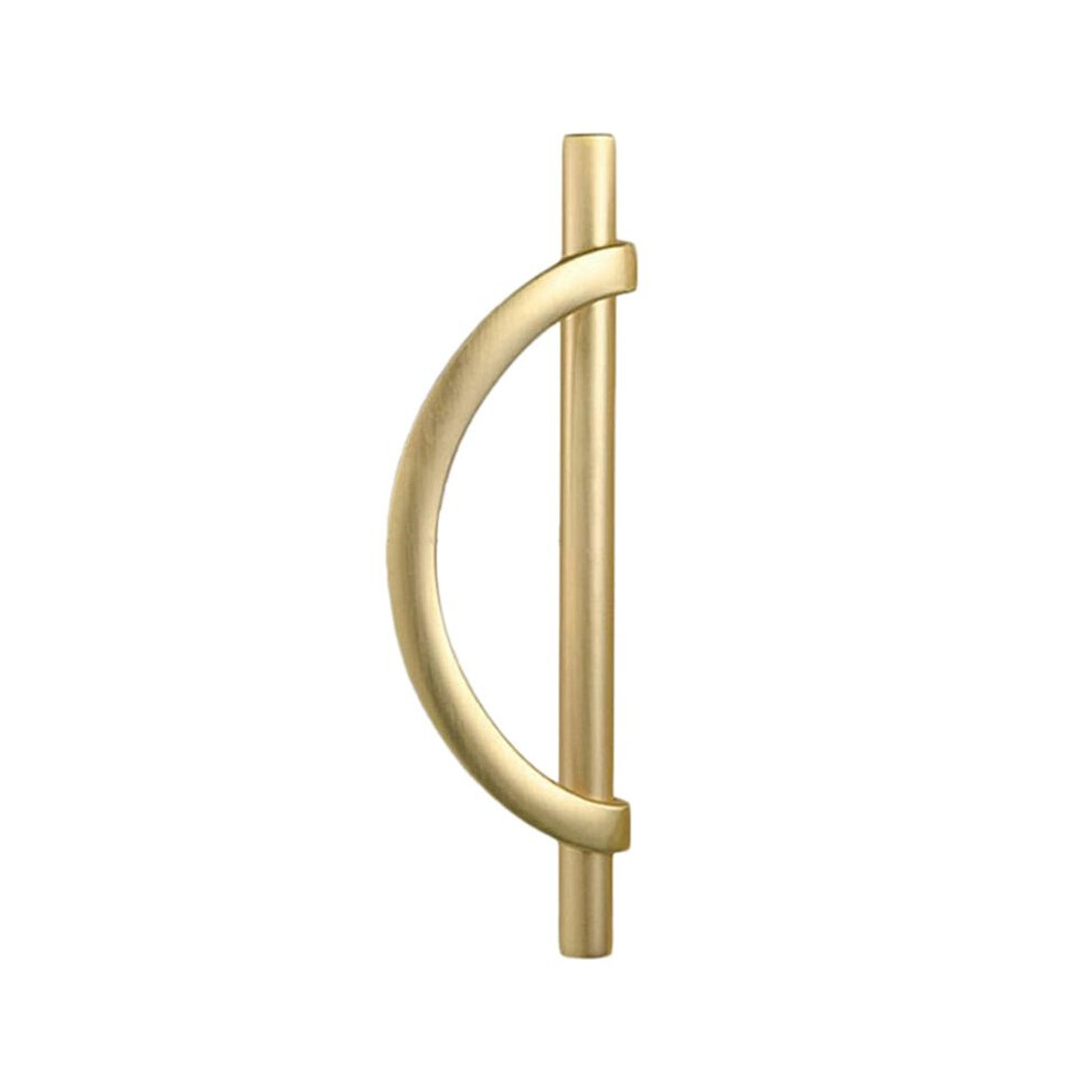 2Pcs Gold Cabinet Pulls Drawer Pulls Half Moon Shape Cabinet Pulls Drawer Dresser Handles Kitchen Cupboard Handles A 4711640954931