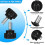 Threaded Knurled Thumbscrew, 20 PCS M4 X 10 mm Mount Bolts Screw  Knobs Grips Black Round Clamping Screw Knobs 3