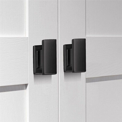 10 Pack Square Black Cabinet Knobs Drawer Dresser Knobs Cabinet Handles for Cupboard Bathroom Kitchen Cabinet Hardware 2