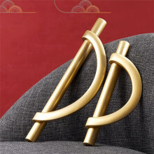 2Pcs Gold Cabinet Pulls Drawer Pulls Half Moon Shape Cabinet Pulls Drawer Dresser Handles Kitchen Cupboard Handles A
