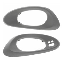 1Pair Gray Front Inner Door Handle Bezel Trim 25894591 25894592 for Trailblazer 2002-2009 12457837 25894590