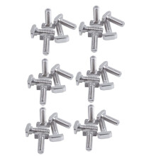 M8 Gewinde T-Nut Drop-in Stud Schiebe Schraube Bolzen Silber Farbe 30 Stücke