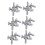 M8 Thread T-Slot Drop-in Stud Sliding Screw Bolt Silver Tone 30pcs 1