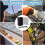 4Pack Gutter Guard Mesh Rolls, 20 Feet Gutter Leaf Guards with 40 Clip Hooks, DIY Rain Gutter Covers Preventing Leaves 2