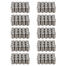150 Pcs 19mm X 30mm Wall Mount Hardware Glass Standoff Nail Silver Tone