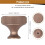 10Pack Kitchen Cabinet Knobs Knurled Dresser Knobs Cabinet Hardware Aluminum Knobs for Dresser Drawers Copper Color 7