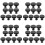 40 Pack Matte Black Knurled Cabinet Knobs Round Kitchen Cabinet Pulls for Drawer Dresser, Cupboard and Wardrobe 1