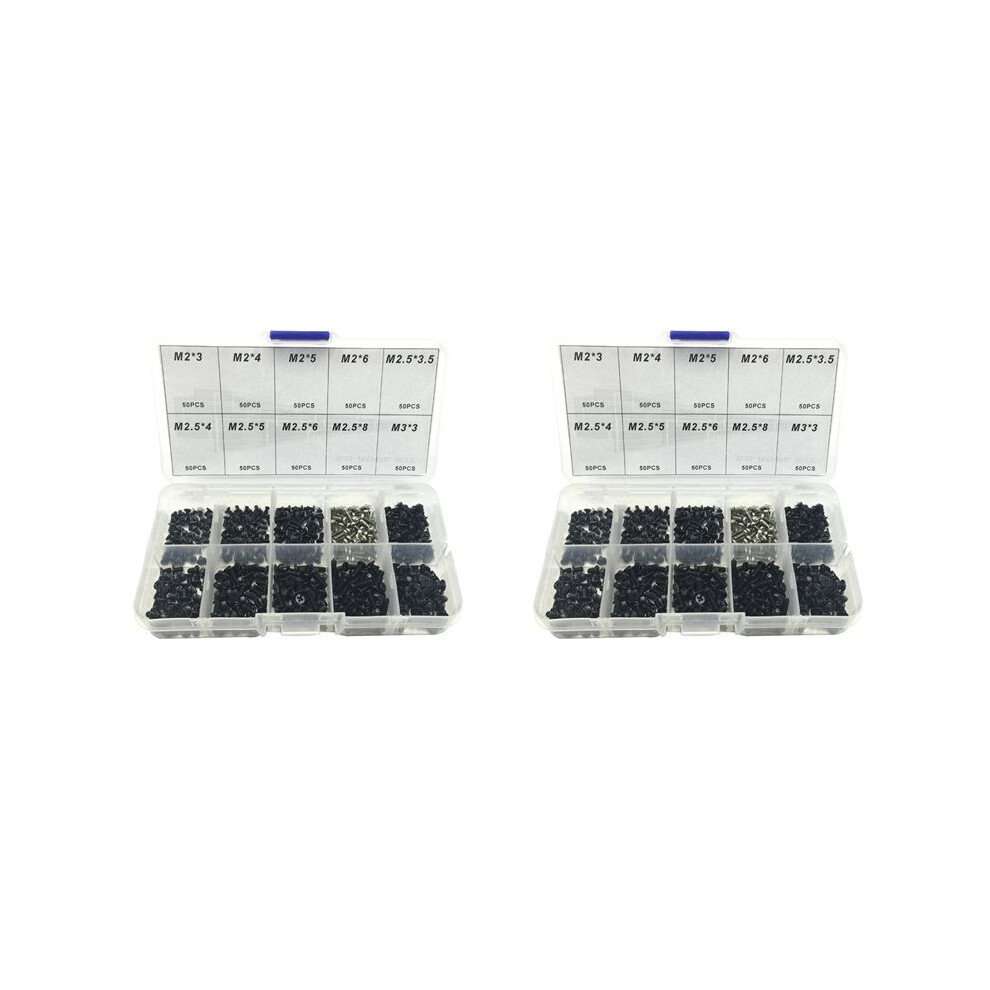 1000Pcs Laptop Universal Screw Replacement Kit M2, M2.5, M3 For Gateway 4711755314200