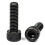 M3 Hex Socket Screw Set Round Cap  Screws DIN912 Bolts Nuts Assortment Kit Black 12.9 Grade 6