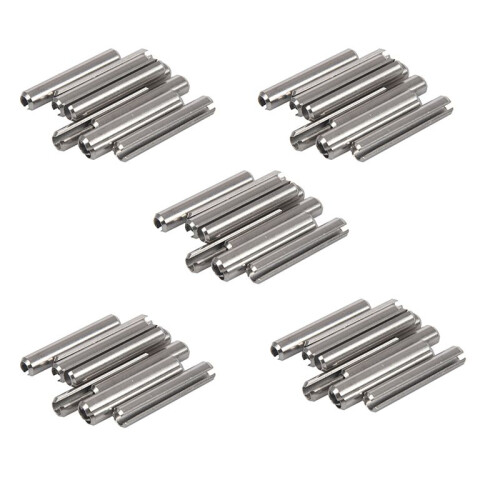 50Pcs M5x30mm 304 Stainless Steel Split Spring Roll Dowel Pins