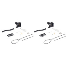 2X Self Locking Gate for Wooden Fence Heavy Duty, Steel Spring Cable Pull String Gate Hardware Gate Lock