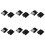 6X Plastica 25 mm Dia Armadio Roller Door Nero 1