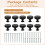 10Pack Kitchen Cabinet Knobs Knurled Dresser Knobs Cabinet Hardware Aluminum Knobs for Dresser Drawers Black 2
