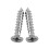 4X Rechteckige Gesicht Fix Flush Einbau-Schiebetuer Pull Handle Edelstahl 2