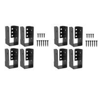 Concealed Joist Hanger 8PCS,2InX4In Outdoor Concealed-Flange Light Joist Bracket, Q235B Steel Powder-Coated Joist Hanger