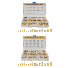 660 Pcs Brass Threaded Insert Nuts M2 M3 M4 M5 Female Thread Knurled Nut Inserts Embedment Nut for 3D Printing Part