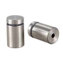 150 Pcs 19mm X 30mm Wall Mount Hardware Glass Standoff Nail Silver Tone