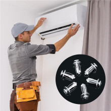 40pcs M 4 M5 M6 M8 Jack Nuts, Carbon Steel Expansion Screw Nut Fasteners for Securing Plate Frame Container Tag
