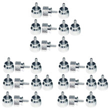 30 Stks/Partij UNC6-32 M3.5 Handschroef voor GPU Houder PSU Computerkast Zijpaneel Schroeven PC Monteren Waterkoeling Zilver