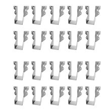 20Pcs Strong Tie Brackets LU24 2X4 Joist Hanger Galvanizing Face Mount Joist Hangers for Wood Hurricane Ties Rafter Ties
