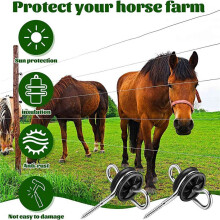 30Pcs Electric Fence Gate Handle Anchor Electric Fence Insulators Fence Wire Insulators for Electric Fence Wood Post