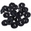 100 Pcs Plastic Rivets for Clip Screw Type Fastener, Black 6