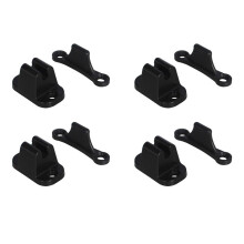 4X Tür Halterungs Satz T Form Türstopper Halteverschluss für Rv Caravan Wohnmobil Boot Tür Halterungs Halter Schwarz