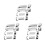 30 Stks Auto ABS Chrome Deurklink Kom Insert Frame Overlay Panel voor  Hiace 2005-2015 Auto Styling 1