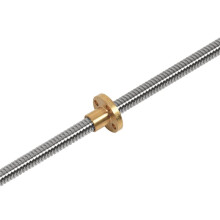 3pcs 500mm T8 Lead Screw and Brass Nut ( Thread, 2mm Pitch, 4 Starts, 8mm Lead) for 3D Printer Z Axis