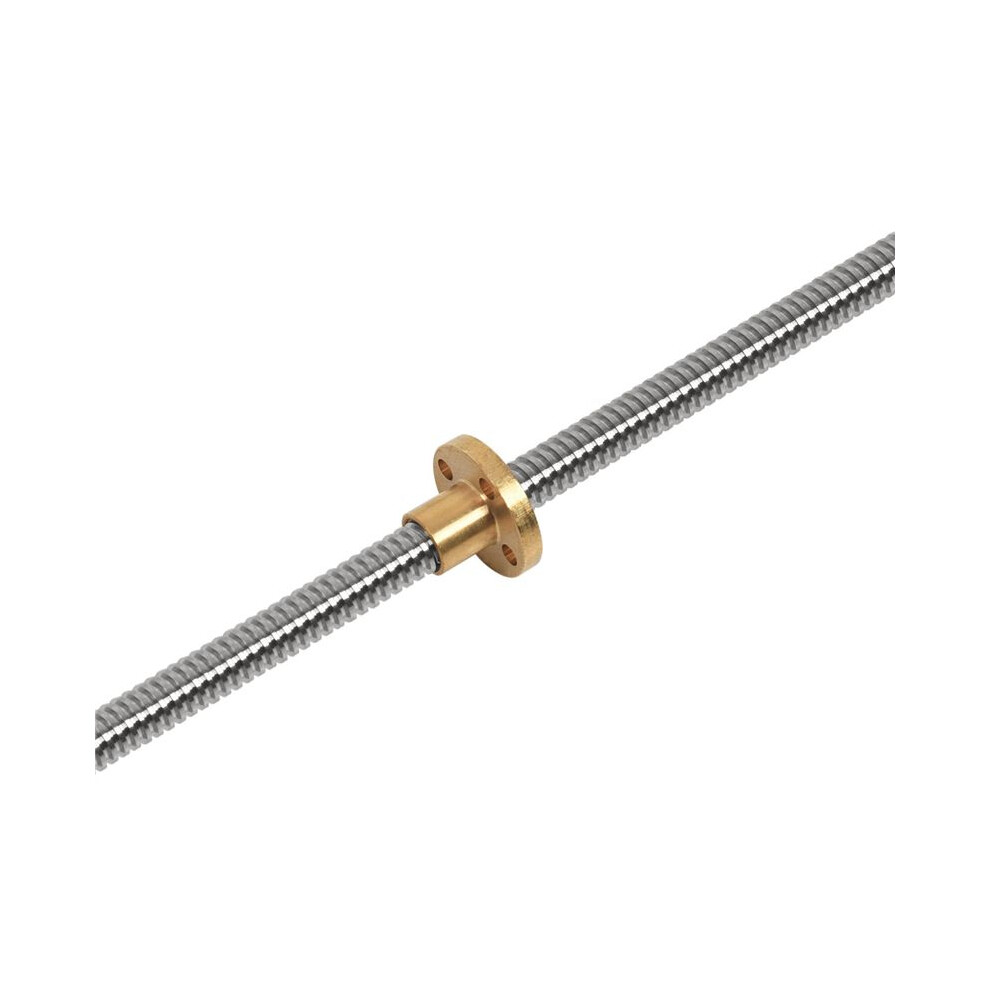 Photos - Drill / Screwdriver 3pcs 500mm T8 Lead Screw and Brass Nut  for 3D Printer Z Axis( Thread, 2mm Pitch, 4 Starts, 8mm Lead)