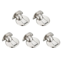 5X Fermaporta Magnetico per Montaggio un Pavimento - Fermaporta Magnetico Invisibile, Fermaporta Magnetico Fermaporta un Muro Hold Open (Argento)