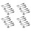 24 PCS Knife Spoon Fork Kitchen Cabinet Closet Drawer Pull Handles Knobs 3-Inch Center to Center (Silver) 1