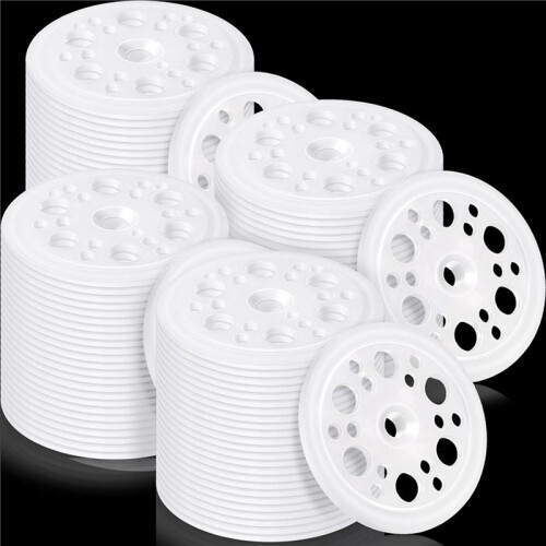400 Pcs 1.77 Inch/ 45 mm Plastic Insulation Washers Load Spreading Polypropylene Washers for Fixing & Supporting 1