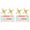 4 Sets Light Fixture Mounting Bracket,4 Inch -Shaped Mount Bracket Light Crossbar Bracket with Screws 1