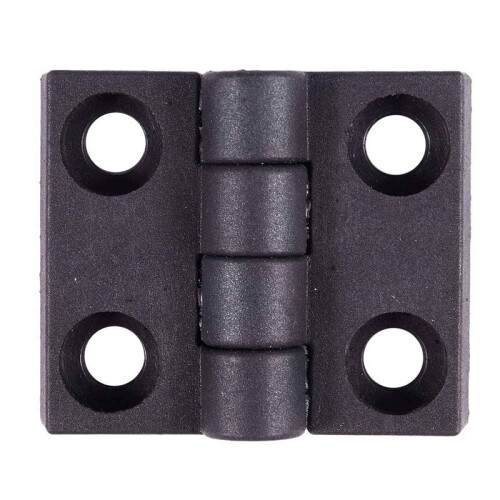6pcs 63mm X 50mm Cabinet Plastic Hinge Door Hinges Hinge Black 1