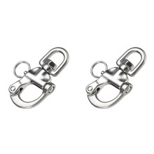 2X Swivel Shackle i Rostfritt Stål Quick Release Båtankarkedja Eye Shackle Swivel Snap Krok för Marine Architectural