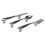 24 PCS Knife Spoon Fork Kitchen Cabinet Closet Drawer Pull Handles Knobs 3-Inch Center to Center (Silver) 4
