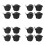 Set of 16 Screw in Caster Wheels - 8 with Lock Function 1