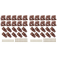 20PCS Drawer Slide Track Guide Glide for Center Mount Drawer for Dressers and for Nightstand 1 Drawer Systems