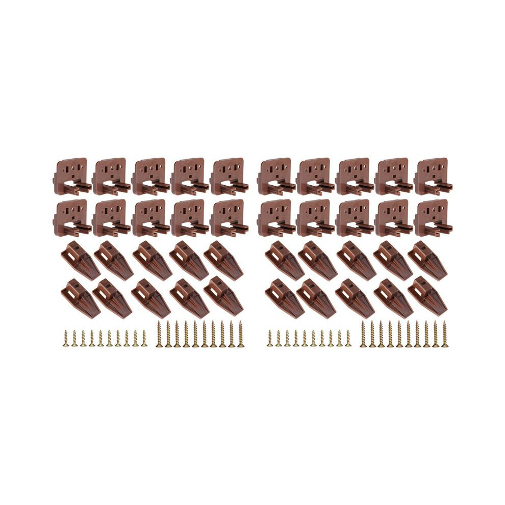 20Pcs Drawer Slide Track Guide Glide For Center Mount Drawer For Dressers And For Nightstand 1 Drawer Systems 6033556481836