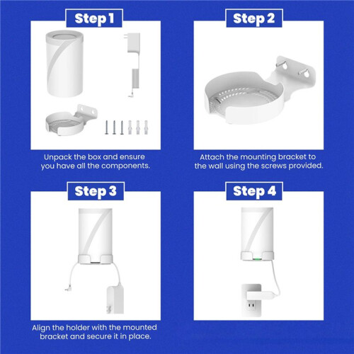 Router Wall Mount Bracket Suitable for  Deco BE63/BE65/BE10000 Mesh Wifi7 Router Saving Space 2PCS 2