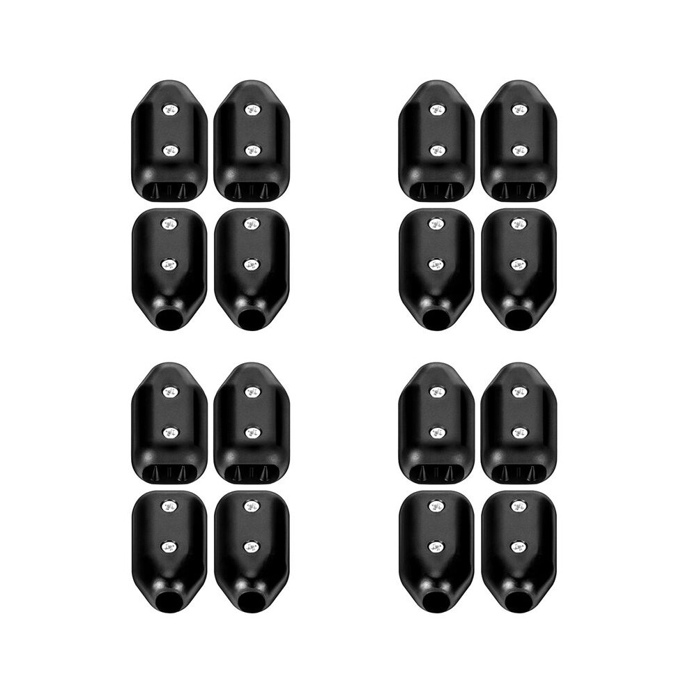 16Pcs Rope Clamps, Reusable Rope Clamp 3/8Inch Rope Connector Clamp Suitable For 7-8 Mm Nylon Rope Or Braided Ropes 4711582232258