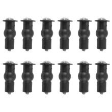 12X Toilet TOP FIX Hinge Hole Fixings Well Nut Screw Rubber Back to Wall