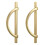 4Pcs Gold Cabinet Pulls Drawer Pulls Half Moon Shape Cabinet Pulls Drawer Dresser Handles Kitchen Cupboard Handles B 1