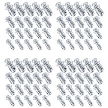 80pcs M 4 M5 M6 M8 Jack Nuts, Carbon Steel Expansion Screw Nut Fasteners for Securing Plate Frame Container Tag