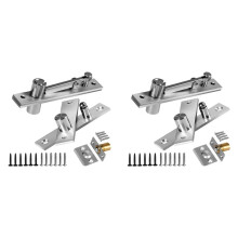 2X Door Pivot Hinge, Invisible Pivot Hinge System with Goal Kick Hardware,for Heavy Duty Wood Doors to 200 Lbs Type I